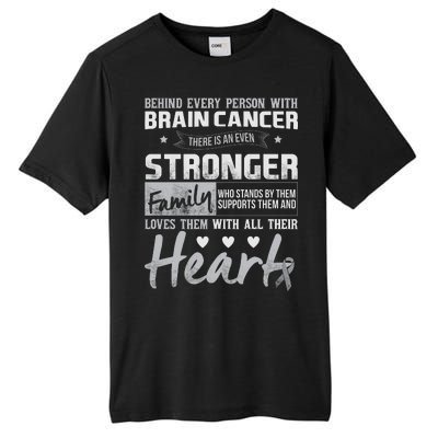 Brain Cancer Awareness Strong Family Tall Fusion ChromaSoft Performance T-Shirt