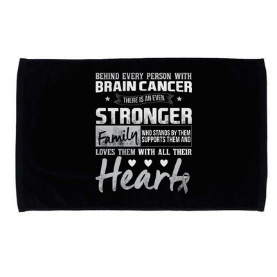 Brain Cancer Awareness Strong Family Microfiber Hand Towel