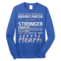 Brain Cancer Awareness Strong Family Long Sleeve Shirt