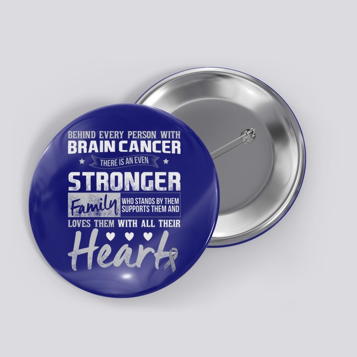 Brain Cancer Awareness Strong Family Button