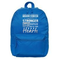 Brain Cancer Awareness Strong Family 16 in Basic Backpack