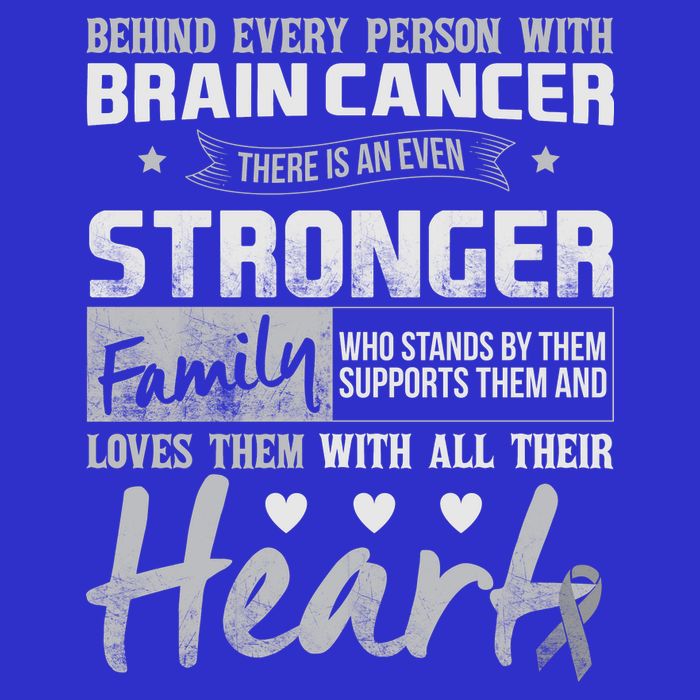 Brain Cancer Awareness Strong Family 16 in Basic Backpack