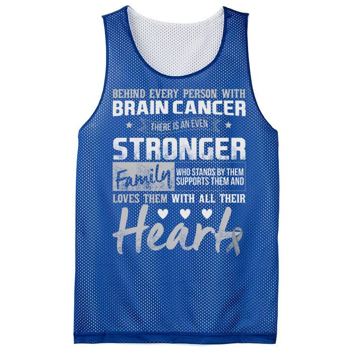 Brain Cancer Awareness Strong Family Mesh Reversible Basketball Jersey Tank