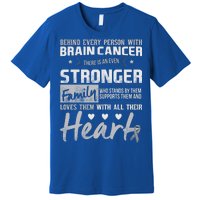 Brain Cancer Awareness Strong Family Premium T-Shirt