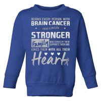 Brain Cancer Awareness Strong Family Toddler Sweatshirt