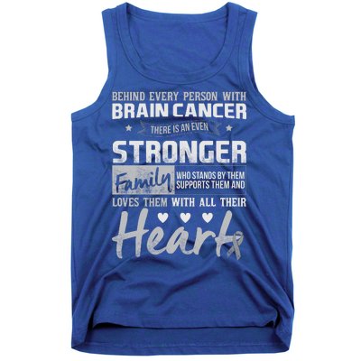 Brain Cancer Awareness Strong Family Tank Top