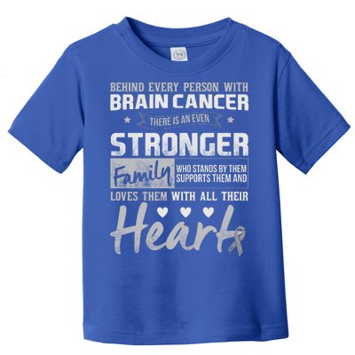 Brain Cancer Awareness Strong Family Toddler T-Shirt