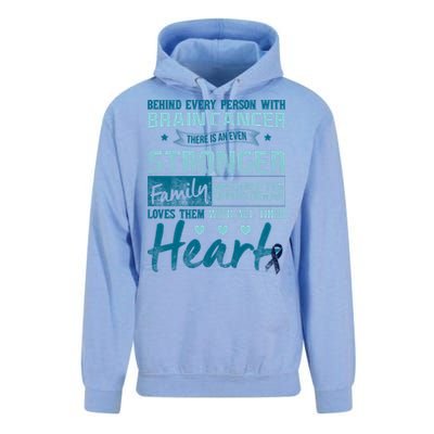 Brain Cancer Awareness Strong Family Unisex Surf Hoodie