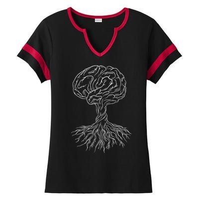 Brain Tree Ladies Halftime Notch Neck Tee