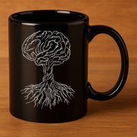 Brain Tree 11oz C Handle Ceramic Mug