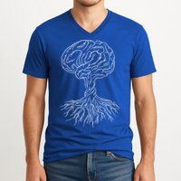 Brain Tree V-Neck T-Shirt
