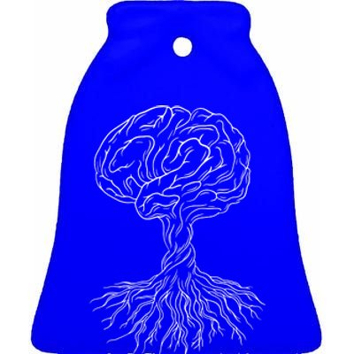 Brain Tree Ceramic Bell Ornament