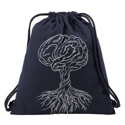 Brain Tree Drawstring Bag