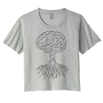 Brain Tree Women's Crop Top Tee