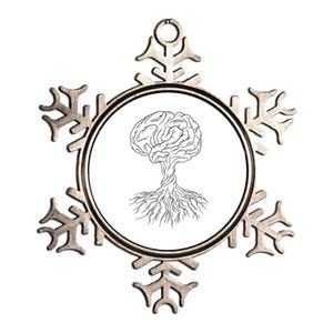 Brain Tree Metallic Star Ornament