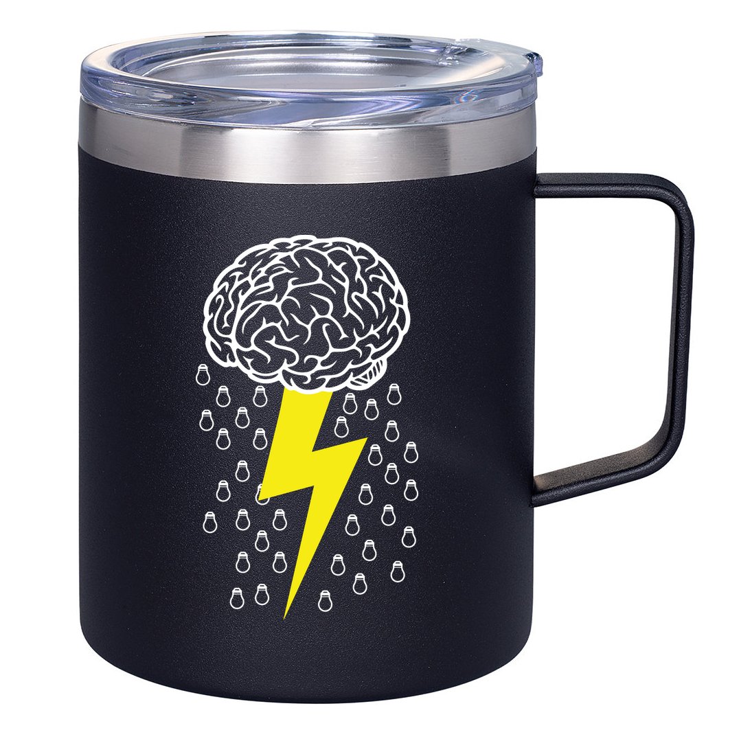 Brainstorm Lightning Cloud 12oz Stainless Steel Coffee Mug