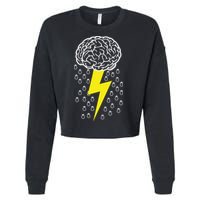 Brainstorm Lightning Cloud Cropped Pullover Crew