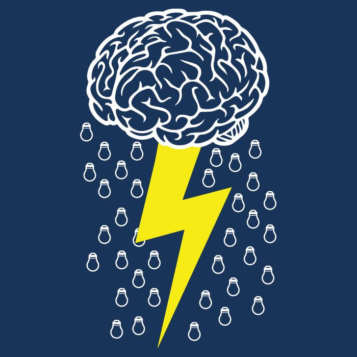 Brainstorm Lightning Cloud Full-Length Apron With Pockets