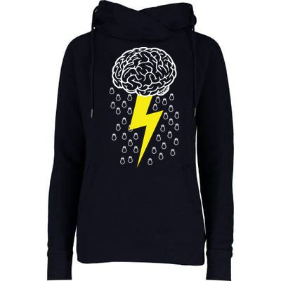 Brainstorm Lightning Cloud Womens Funnel Neck Pullover Hood