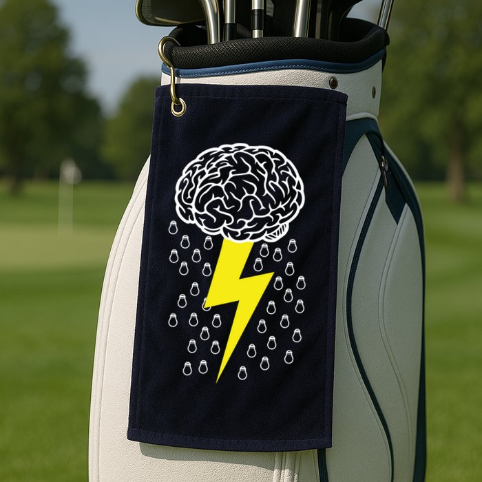 Brainstorm Lightning Cloud Golf Towel