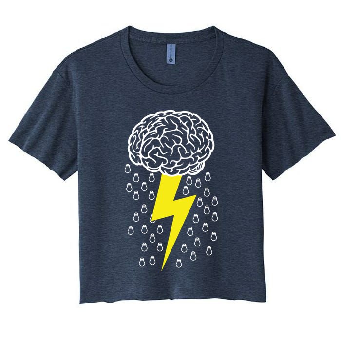 Brainstorm Lightning Cloud Crop Top