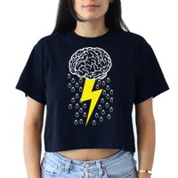 Brainstorm Lightning Cloud Crop Top