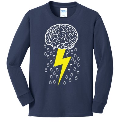 Brainstorm Lightning Cloud Kids Long Sleeve Shirt