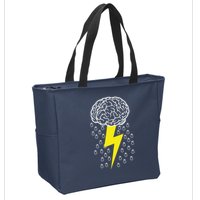 Brainstorm Lightning Cloud Zip Tote Bag