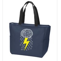 Brainstorm Lightning Cloud Zip Tote Bag