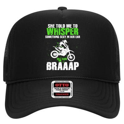 BRAPPP Motocross  High Crown Mesh Back Trucker Hat