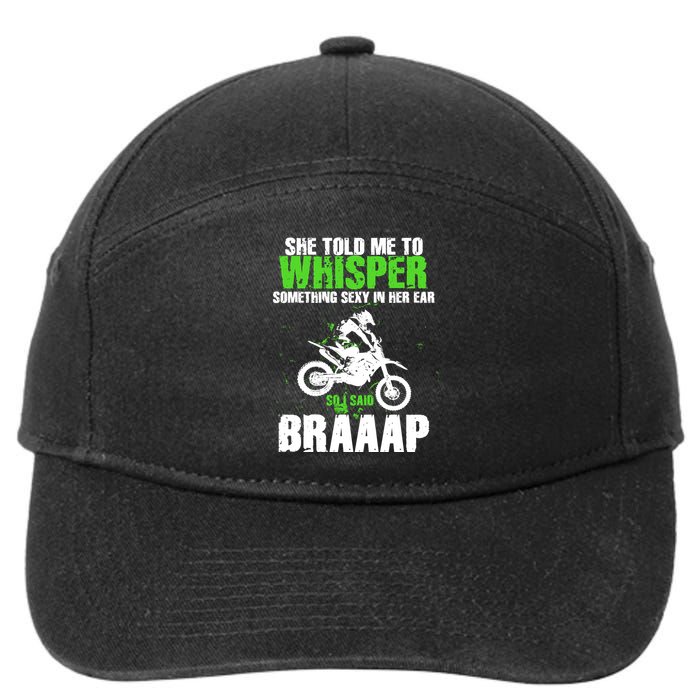 BRAPPP Motocross  7-Panel Snapback Hat