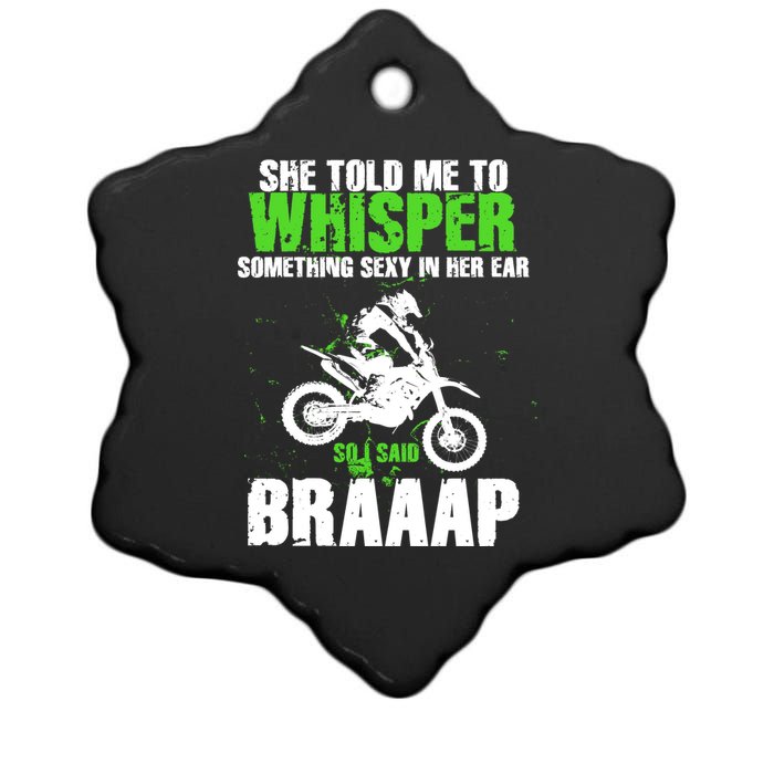 BRAPPP Motocross  Ceramic Star Ornament