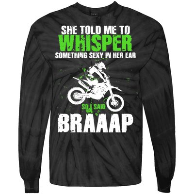 BRAPPP Motocross  Tie-Dye Long Sleeve Shirt