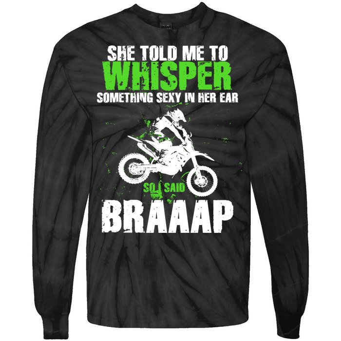 BRAPPP Motocross  Tie-Dye Long Sleeve Shirt