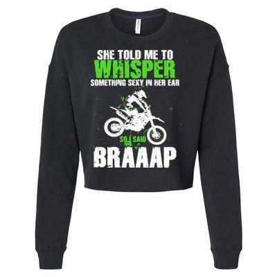 BRAPPP Motocross  Cropped Pullover Crew