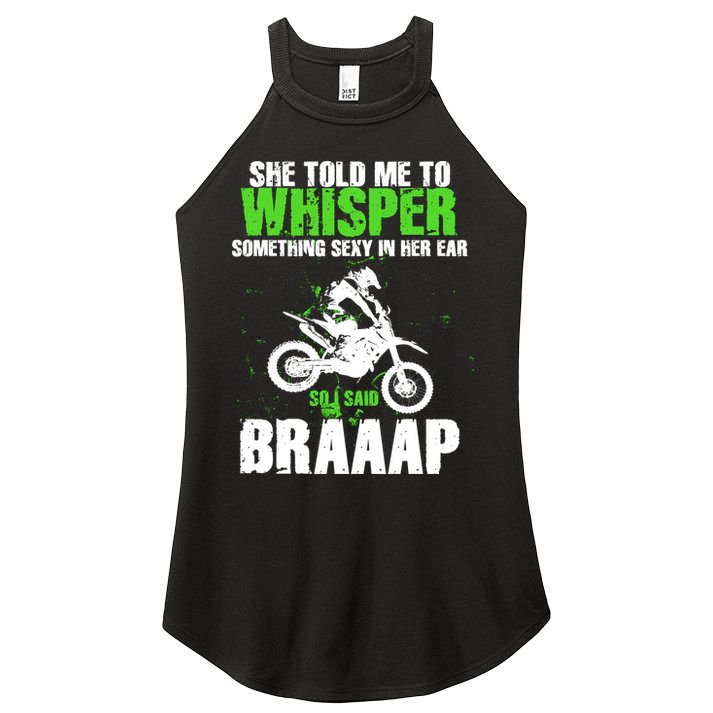 BRAPPP Motocross  Women's Perfect Tri Rocker Tank