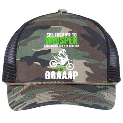 BRAPPP Motocross  Retro Rope Trucker Hat Cap