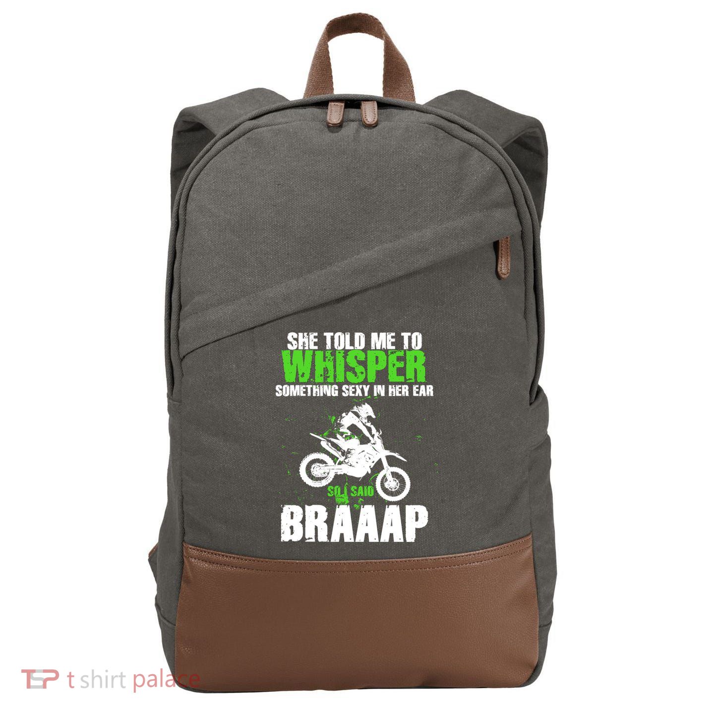 BRAPPP Motocross  Cotton Canvas Backpack
