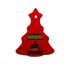 BRAPPP Motocross  Ceramic Tree Ornament