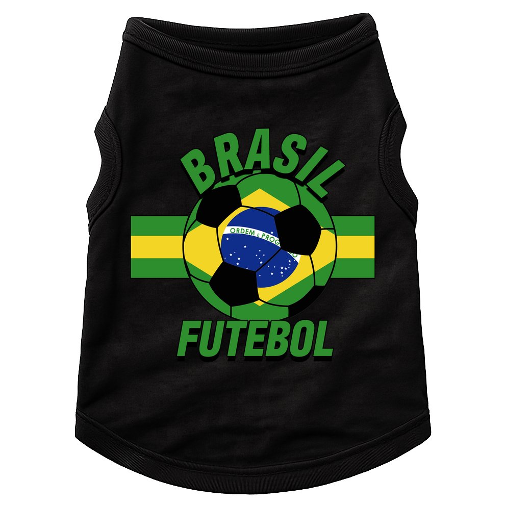 Brasil Futebol Brazil Soccer Doggie Tank