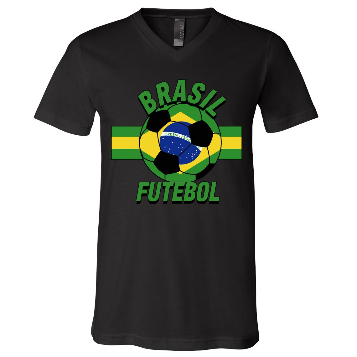 Brasil Futebol Brazil Soccer V-Neck T-Shirt