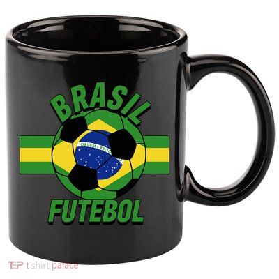 Brasil Futebol Brazil Soccer 11oz C Handle Ceramic Mug