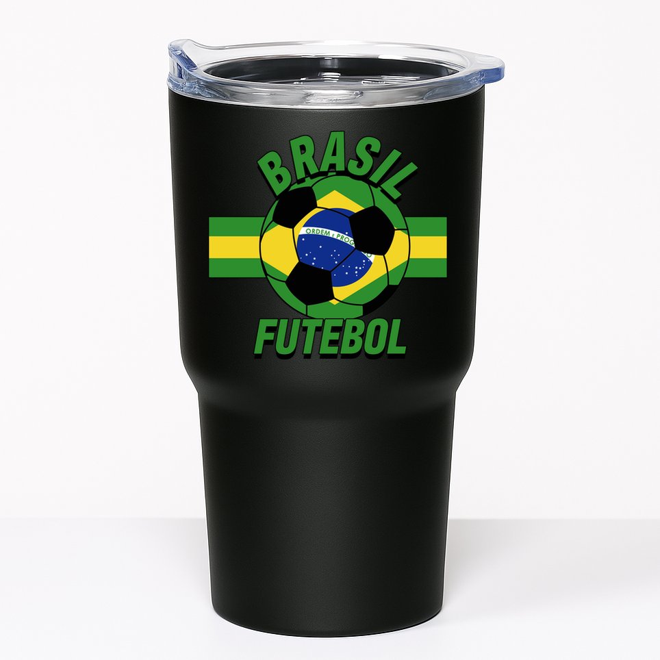 Brasil Futebol Brazil Soccer Tumbler