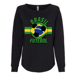 Brasil Futebol Brazil Soccer Womens California Wash Sweatshirt