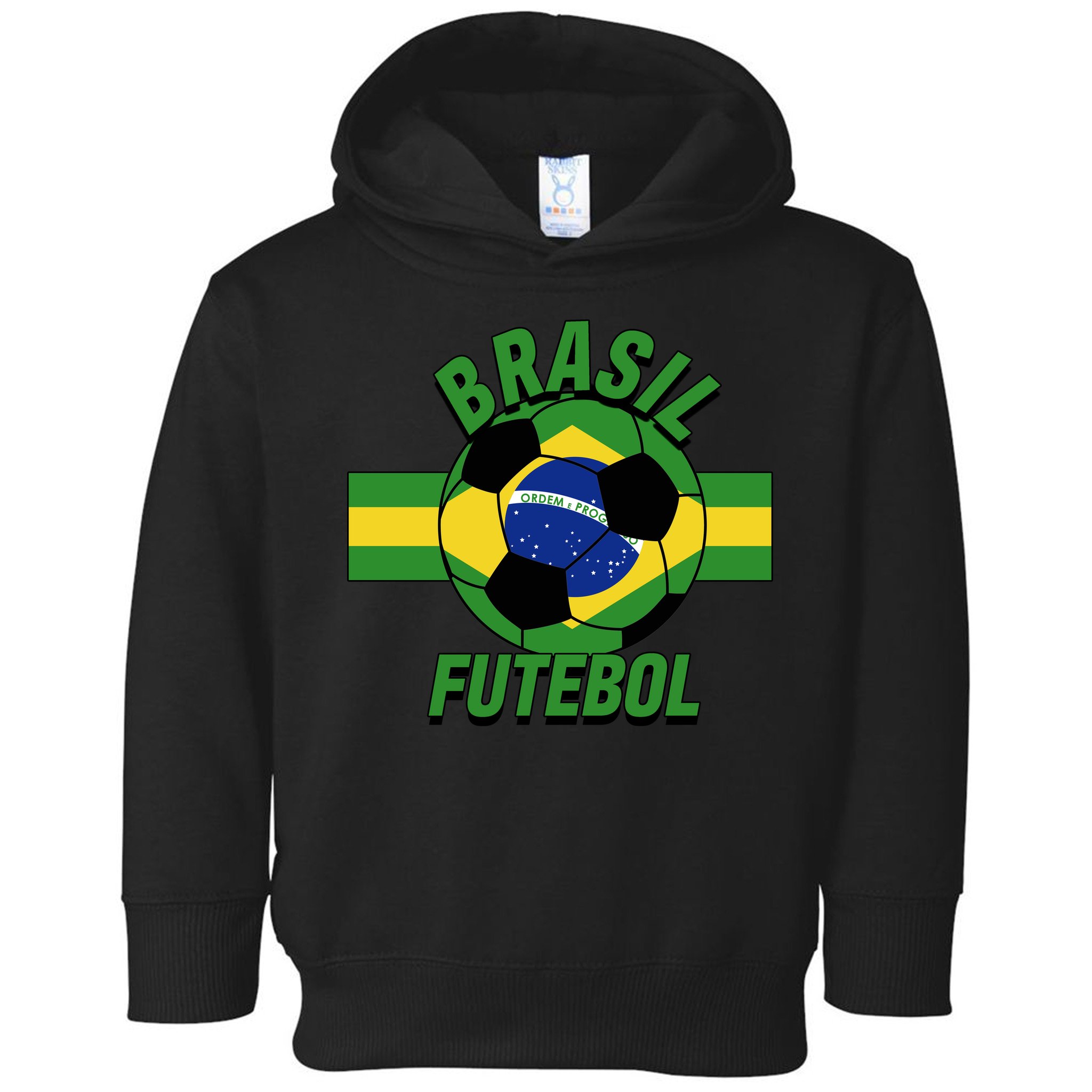Brasil Futebol Brazil Soccer Toddler Hoodie