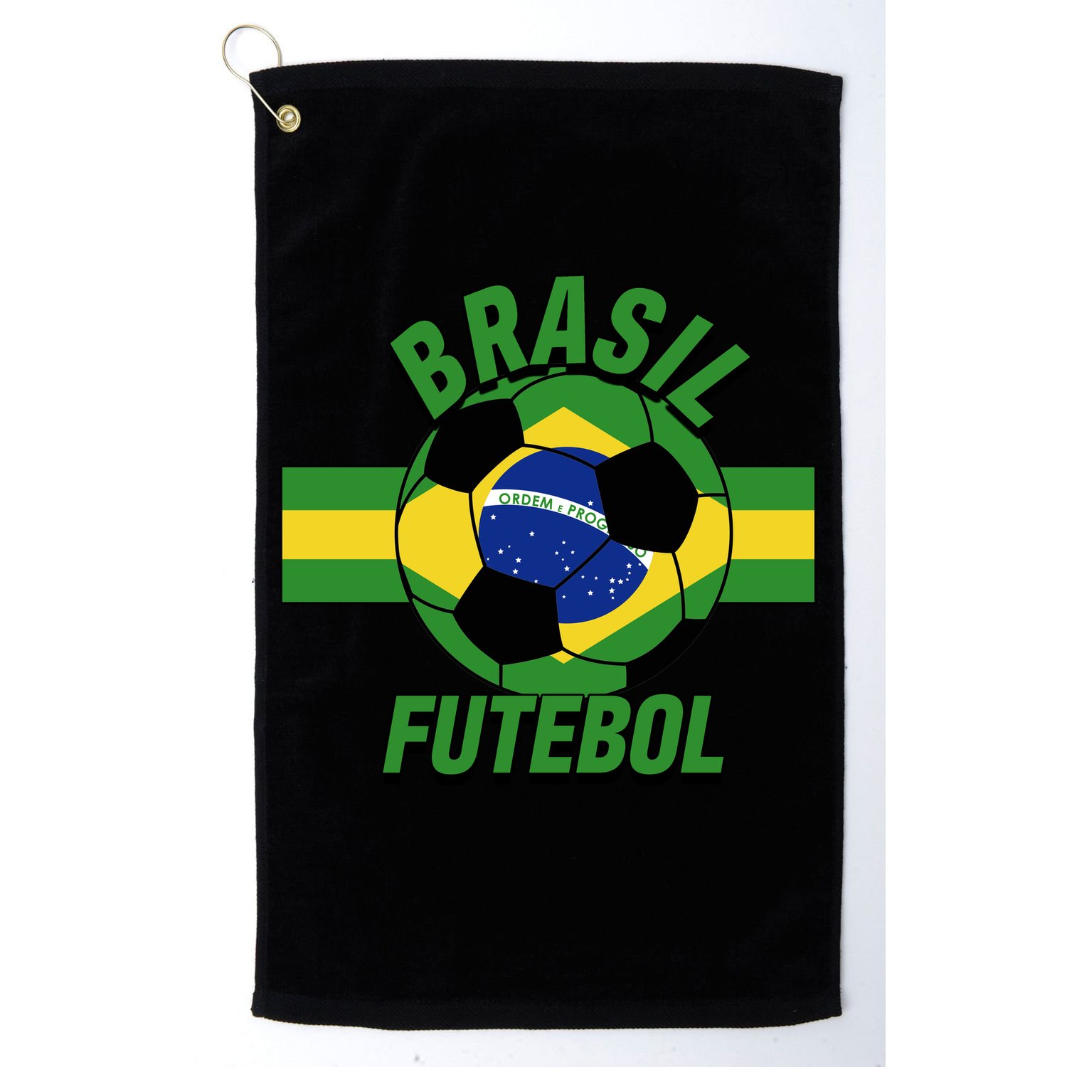 Brasil Futebol Brazil Soccer Golf Towel