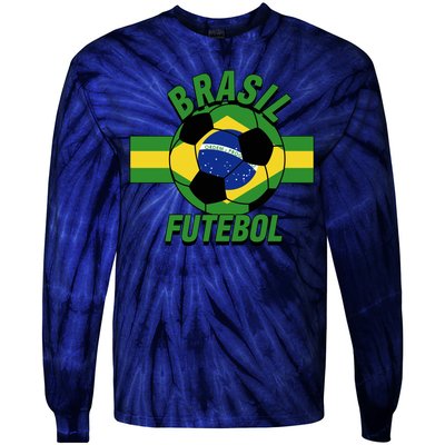 Brasil Futebol Brazil Soccer Tie-Dye Long Sleeve Shirt