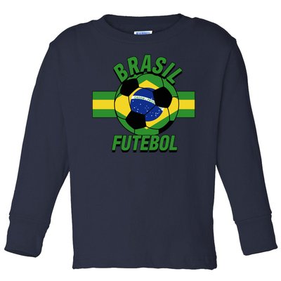 Brasil Futebol Brazil Soccer Toddler Long Sleeve Shirt