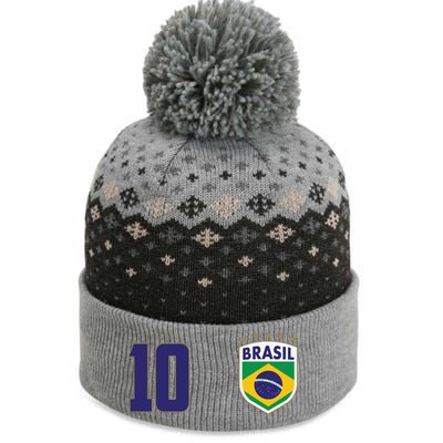 Brasil World Cup Soccer Emblem Jersey The Baniff Cuffed Pom Beanie