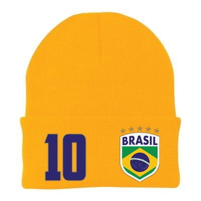 Brasil World Cup Soccer Emblem Jersey Knit Cap Winter Beanie